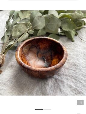 Trader Joe’s Olive Wood Bowl - Natural Brown